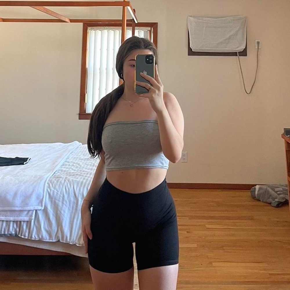 Gray tube top
